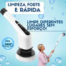 Escova Elétrica de Limpeza Giratória e Ajustável - 7 em 1